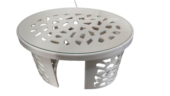 Crystal Chair And Table Set (4 chair) - rear_view