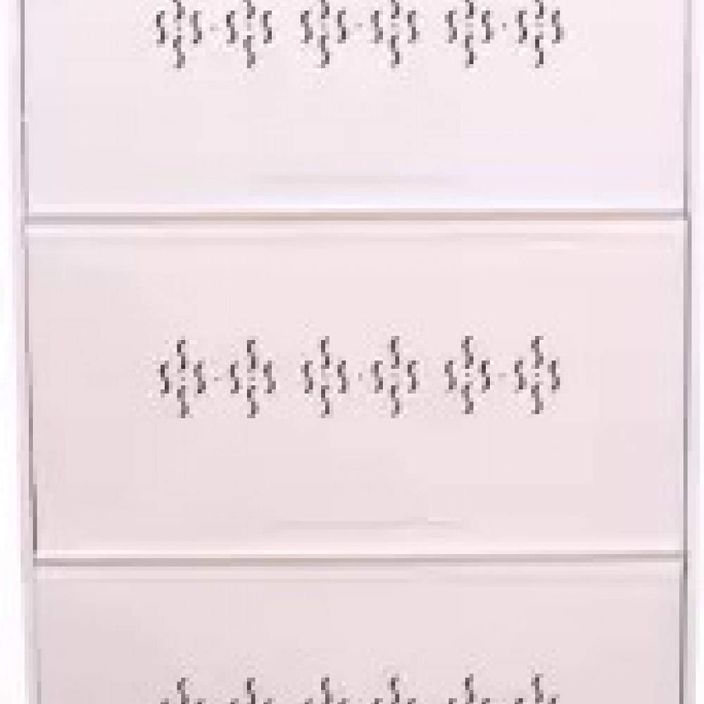 White Wall Mounted Metal shoe rack in 5 Shelves - photo