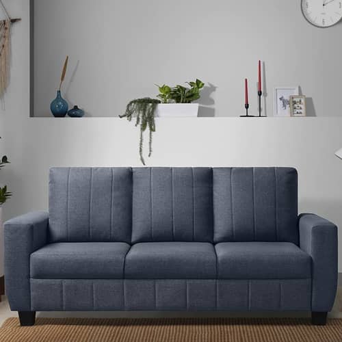 Antalya 3 Seater Sofa Set  In Ocean Blue Colour