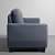 Antalya 3 Seater Sofa Set  In Ocean Blue Colour - rear_view