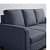 Antalya 3 Seater Sofa Set  In Ocean Blue Colour - left_view