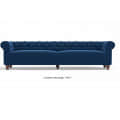 Ruwais Winchester Fabric Sofa (Cobalt Blue) - front_view