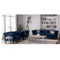 Ruwais Winchester Fabric Sofa (Cobalt Blue) - top_view