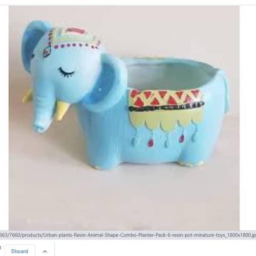 Resin Animal Shape Combo Planter- Pack of 6