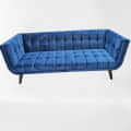 Hugo Blue Contemporary Sofa - top_view