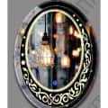 (824) Modern Stylish Oval Shape Led Mirror Size:- 18x24 - top_view
