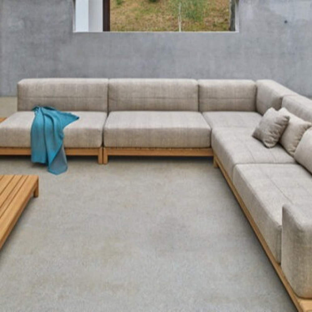 Barcode Modular L-shape Sofa With Center Table - photo