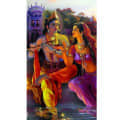 Radha Krishna Multicolor Tile - front_view