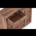Walter Solid Wood Shoe Rack In Teak Finish - top_view