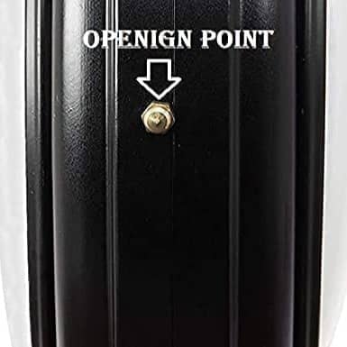 Retro Double Sided Wall Clock (Black)