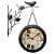 Multicolor Antique Clock with Bird - front_view