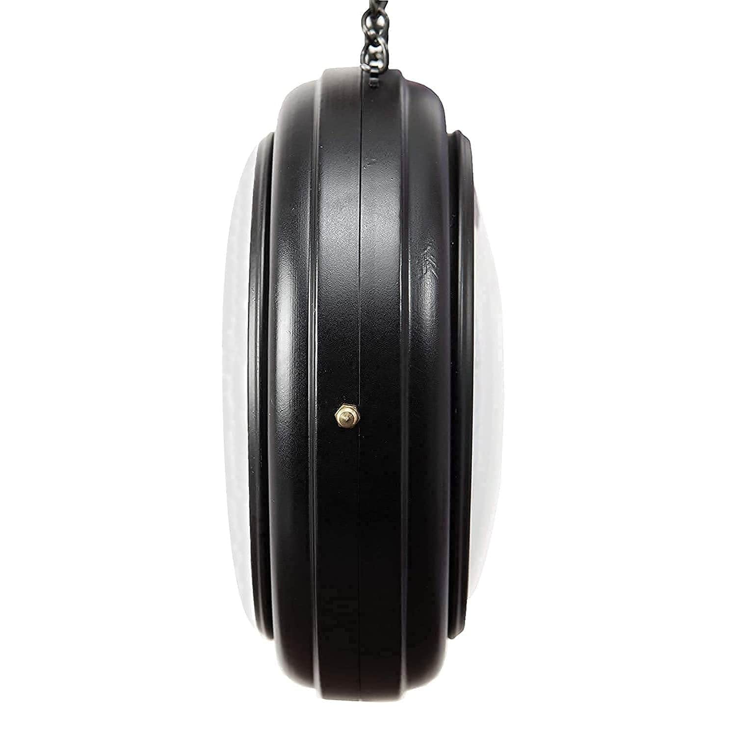 Thornley Metal Double Side Iron Wall Clock - rear_view