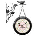 Kirby Roman Antique Double Sided Station Clock (Black, White) - front_view