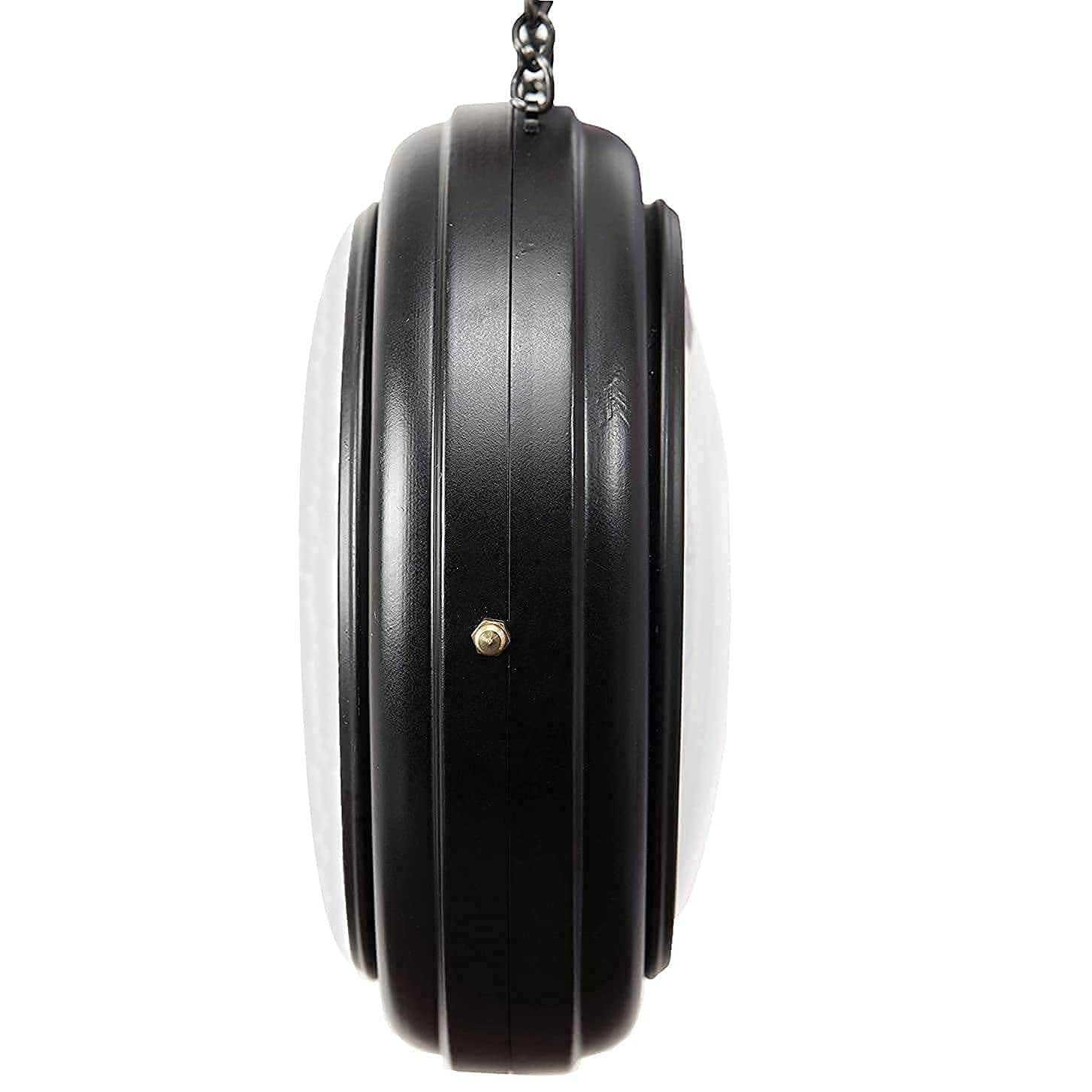 Kirby Roman Antique Double Sided Station Clock (Black, White) - rear_view