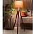 Wooden Crafter Designer Corner Tripod Floor Lamp for Living Room & Bedroom (Multicolor, Pack of 1) - front_view