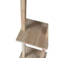Mario 3 Tier Shelf Storage Solid Wood Floor Lamp - left_view