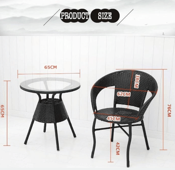 Garden Patio Seating Chair And Table Set