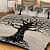 Cotton Beautiful Halloween Double Bed Jaipuri Sanganeri Print Bedsheet with 2 Pillow Cover (Cream Elephant Print) - rear_view