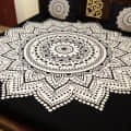 Traditional Rajasthani Print 100% Cotton Double Bedsheet - front_view