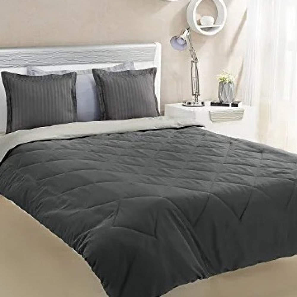 Black Lightweight Single Bed Comforter - photo