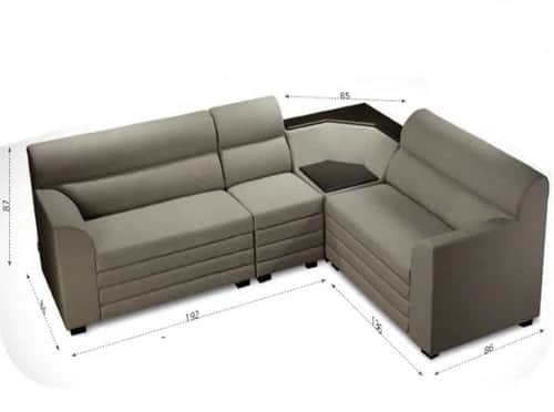 L shape corner sofa ( 6 seater ) - rear_view