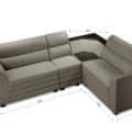L shape corner sofa ( 6 seater ) - rear_view