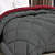 Double Bed Winter Duvet Quilt ( Red / Grey ) - top_view