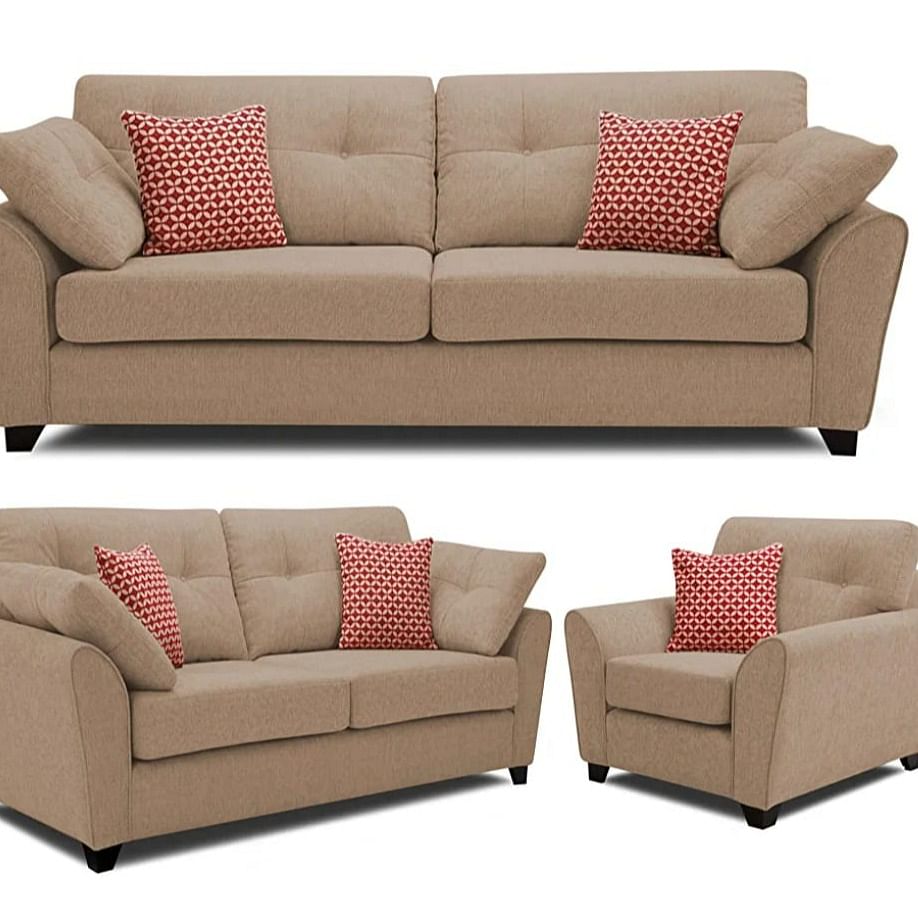 6 Seater Fabric Sofa Set 3 2 1