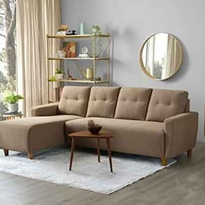 Modern Upholstered Sofa With Ergonomic Design (3+2) - photo