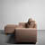 Modern Upholstered Sofa With Ergonomic Design (3+2) - rear_view
