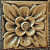 Tozzeto Gold Resin Tile - rear_view