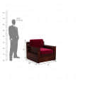 Euclid Luxury Wooden Sofa Set - rear_view