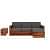 Monroe L-Shaped Multifunctional Corner Sofa with Storage - top_view