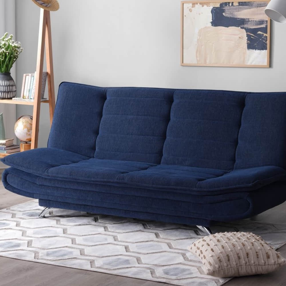Bedford Sofa Cum Bed In Blue - photo