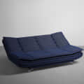 Bedford Sofa Cum Bed In Blue - rear_view