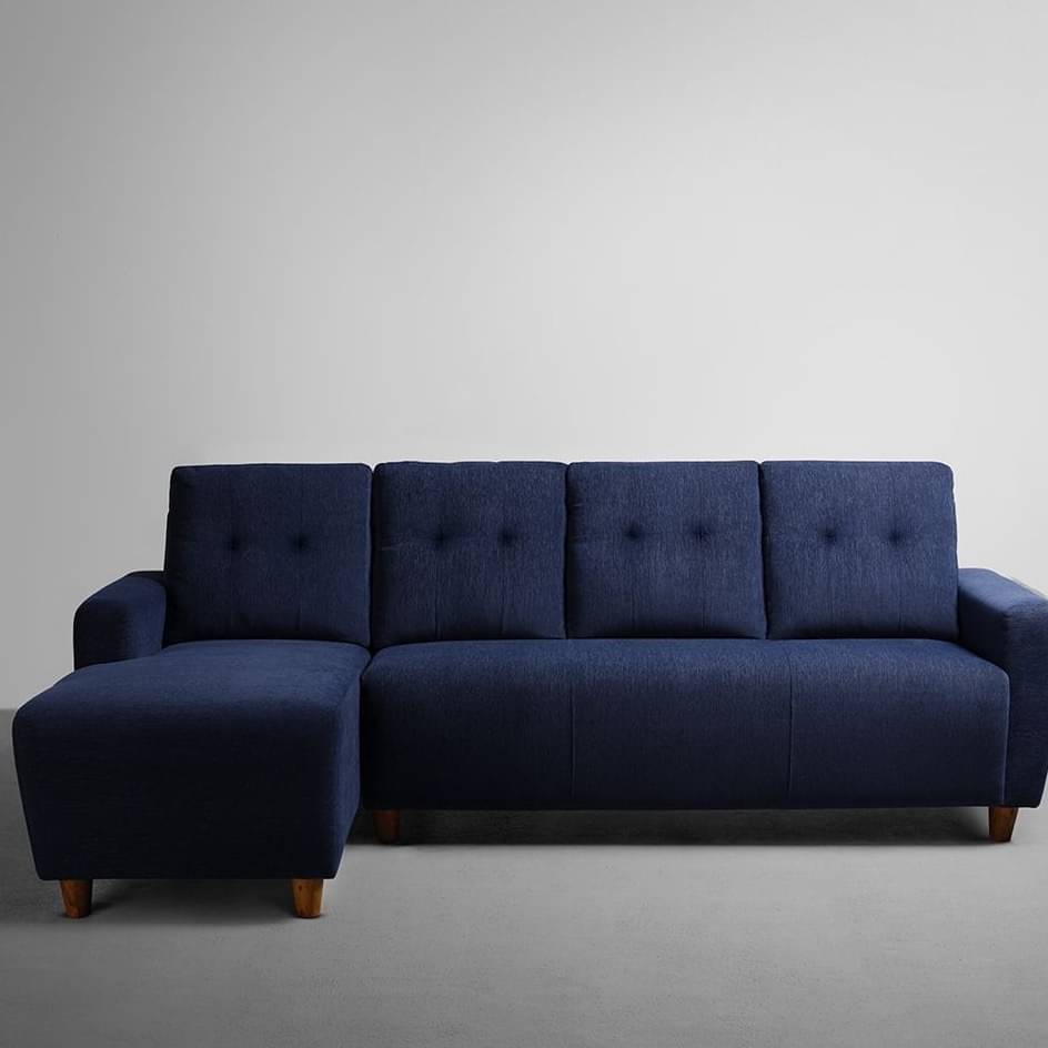 Athens Sofa with Lounger In Alice Blue Color