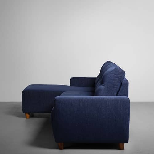 Athens Sofa with Lounger In Alice Blue Color