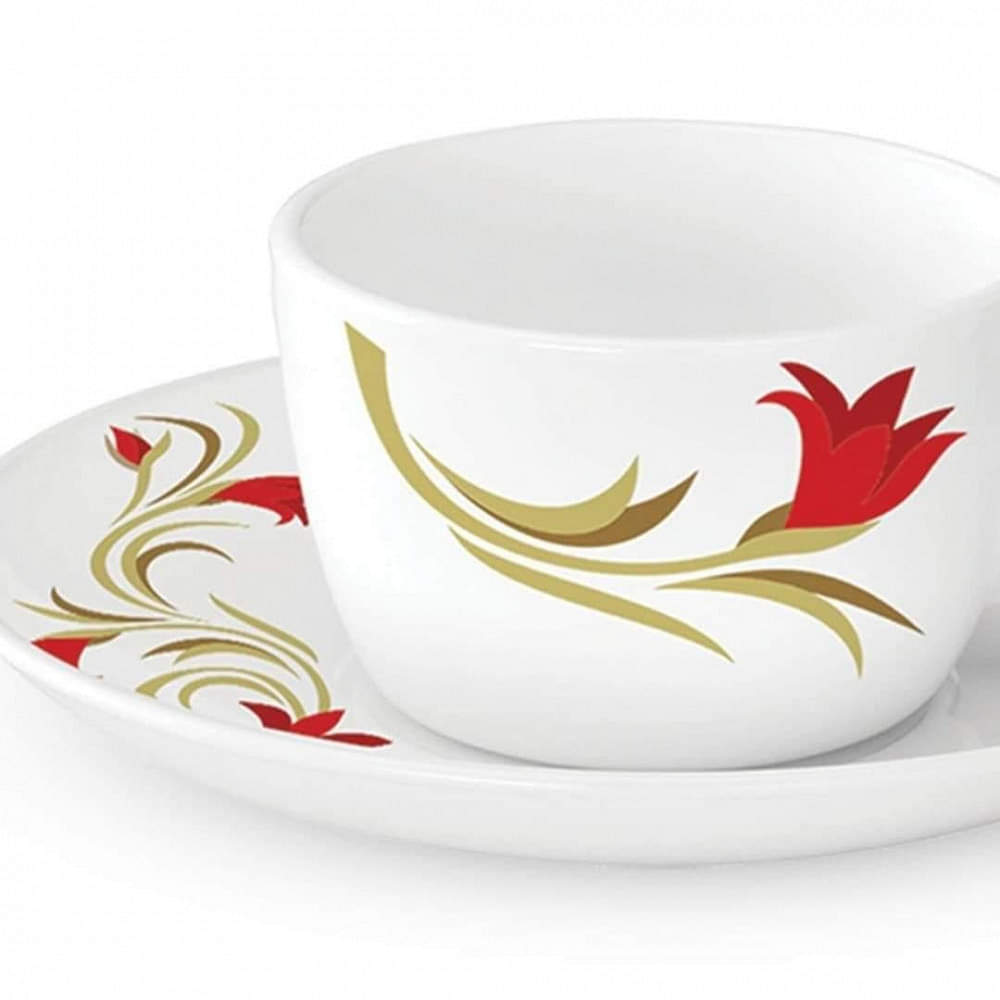 White Mini Tea Cup Imperial Saucer - photo