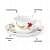 White Mini Tea Cup Imperial Saucer - front_view