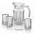 Buckingham Crystal Jug With 6 Glasses - front_view