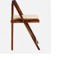 Wood Patio Folding Chair with Cushion (Set of 16) - right_view