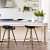 Anthrax Black Café Stool With Golden Finish Legs - photo