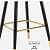 Monet Backrest Café Stool In Yellow - rear_view