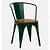 Café Chair With Lisa Wooden Seat - top_view