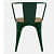 Café Chair With Lisa Wooden Seat - rear_view