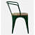 Café Chair With Lisa Wooden Seat - left_view