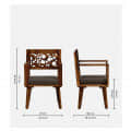 Tiffany Modern Café Chair in Dark Brown - top_view