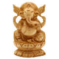 Wooden Ganesh Idol Handicraft - photo