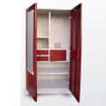 Orlando Almirah with Double Drawer and Locker. - front_view