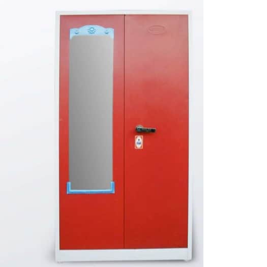Orlando Almirah with Double Drawer and Locker. - top_view